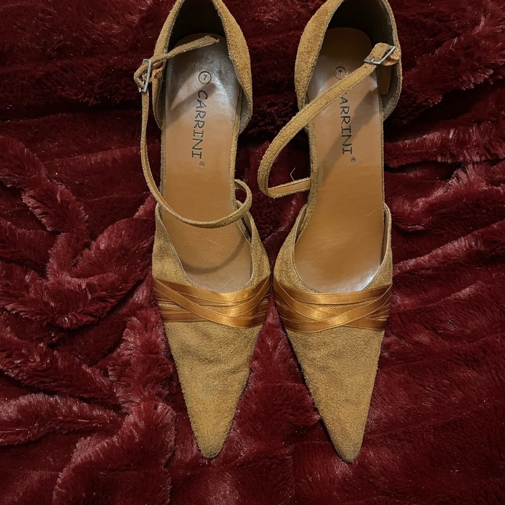 Suede heels